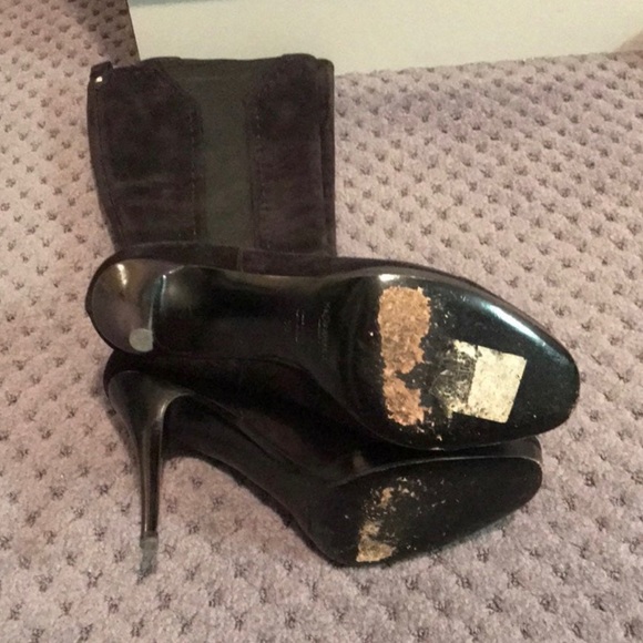 YSL Knee high stretchy suede boots - Picture 7 of 7